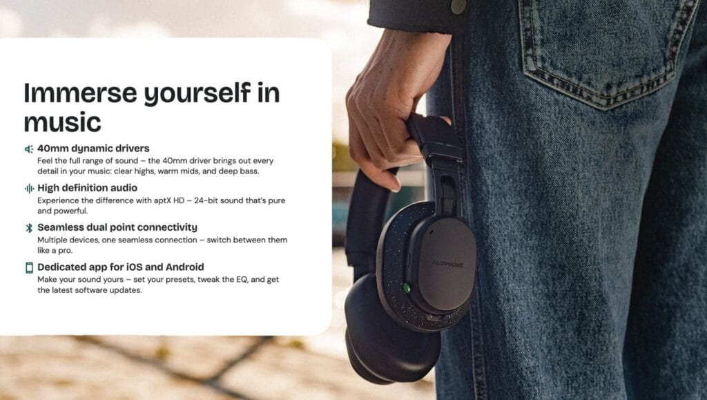 Fairphone Fairbuds XL Sustainable, Repairable, and Smart A New Era of Headphones for 2025