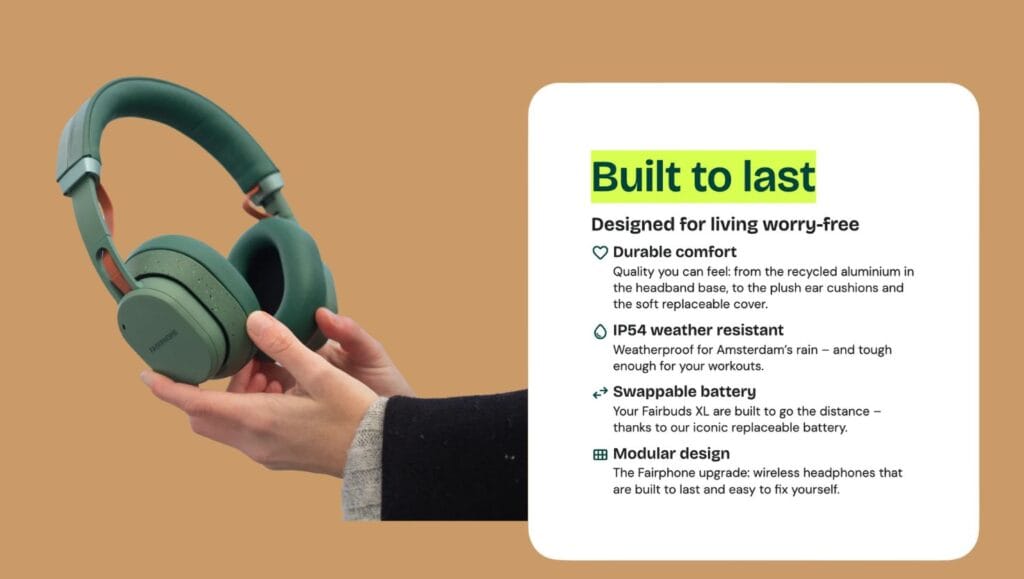 Fairphone Fairbuds XL Sustainable, Repairable, and Smart A New Era of Headphones for 2025